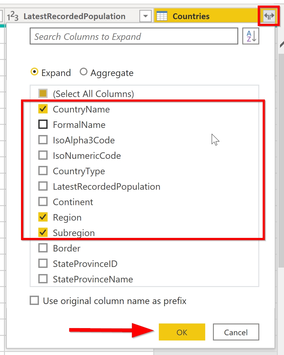 MergeColumns