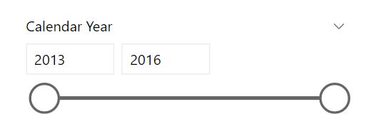 Calendar Year Slicer